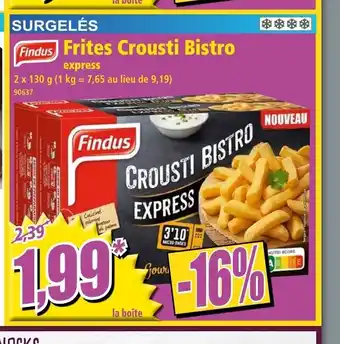 Norma Frites Crousti Bistro offre