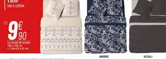 Cora x Carrefour Parure de Lit Trip Ambre Ou Kigali offre