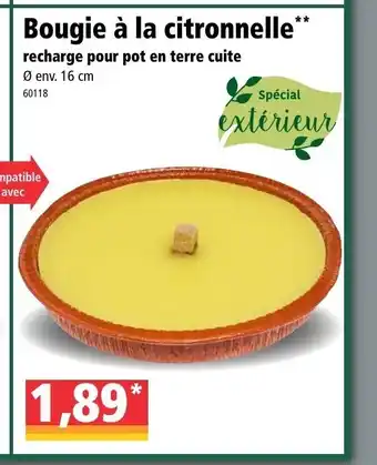 Norma Bougie à La Citronnelle offre
