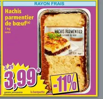 Norma Hachis Parmentier D bœuf offre