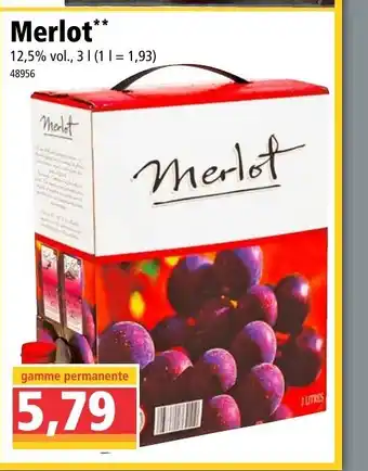Norma Merlot offre