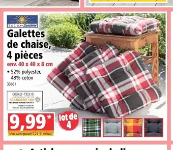 Norma Galettes De Chaise 4 Piéces offre