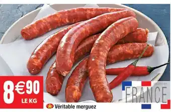Cora x Carrefour Véritable Merguez offre