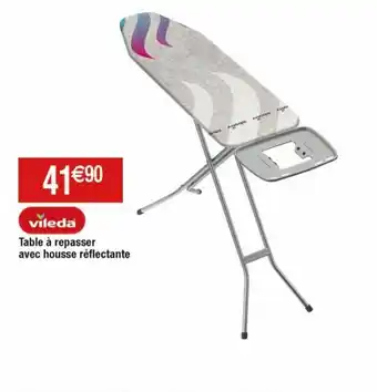 Table à repasser avec housse réflectante