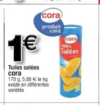Cora x Carrefour Tuiles Salées offre