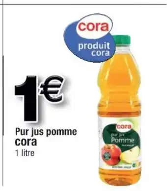 Cora x Carrefour Pur Jus Pomme offre
