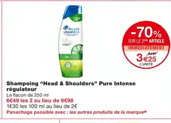 Monoprix Shampoing Head & Shoulders Pure Intense offre