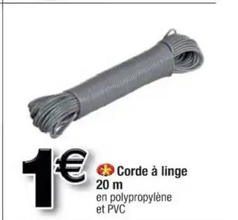 Cora x Carrefour Corde a Linge 20 m offre