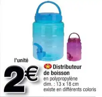 Cora x Carrefour Distributeur De Boisson offre