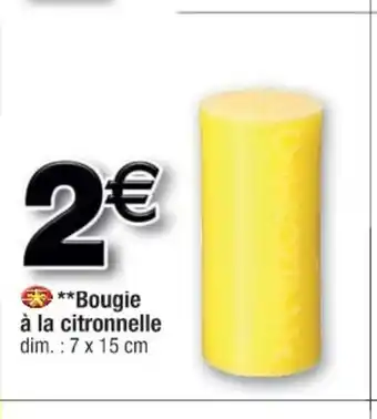 Cora x Carrefour Bougie a la Citroonnelle offre