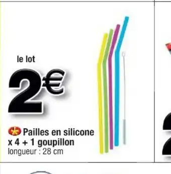 Cora x Carrefour Pailles en Silicone offre