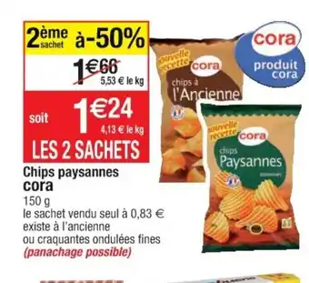 Cora x Carrefour Chips Paysannes offre