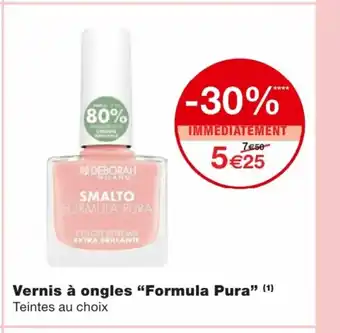 Monoprix Vernis à ongles Formula Pura offre