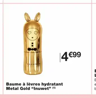 Monoprix Baume à lèvres hydratant Metal Gold offre