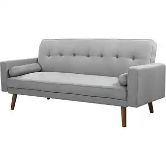 E.Leclerc Canapé clic-clac "banny" - 188 x 80 x 108 cm - 3 places - gris clair offre