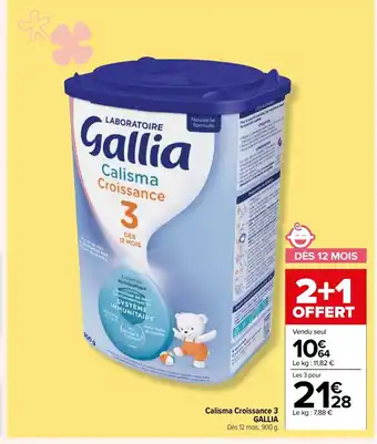 Carrefour Calisma Croissance 3 Gallia offre