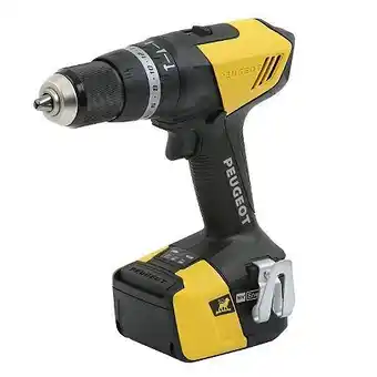 E.Leclerc Peugeot - perceuse à percussion à batterie 18v 2x4ah li-ion - energydrill-18vp40n peugeot offre