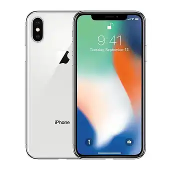 Smartphone reborn iphone x 64 go argent reconditionné grade a+