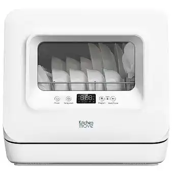 E.Leclerc Lave-vaisselle compact 3 couverts avec réservoir d'eau pose-libre blanc wash clean - bat-wqp4-6204 - kitchen move offre