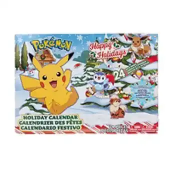E.Leclerc Pokémon - calendrier de l'avent pokémon -16 figurines surprises 5 cm + 6 éléments décor à construire offre