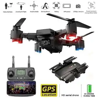 Drone gps télécommande 5g quadcopter caméra full hd 1080p pliable wifi yonis