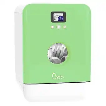 E.Leclerc Daan tech | bob lave-vaisselle éco-compact | autonome design made in france 2 couverts | original edition vert amande offre