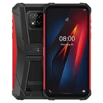 E.Leclerc Smartphone antichoc android 10 portable 6.1 pouces octa core 4go + 64go ip68 rouge +sd 256go yonis offre