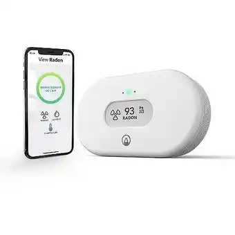 E.Leclerc Airthings view radon 2989 - détecteur radon (radon, humidité, température) wifi, fonction hub et affichage > airthings offre