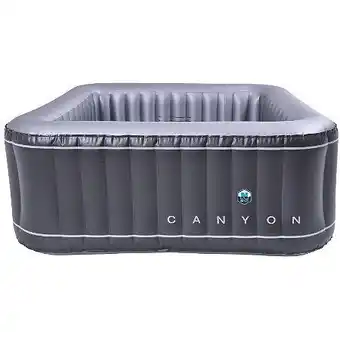 Spa gonflable aspen carré coloris gris - 4 places
