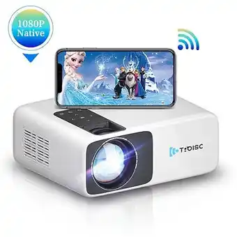 E.Leclerc Videoprojecteur wifi 1080p full hd troisc alpha 8000 lumens bluetooth recopie l'écran 300" max offre