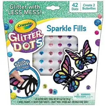 E.Leclerc Crayola pois magiques pour créer des papillons scintillants avec des paillettes offre