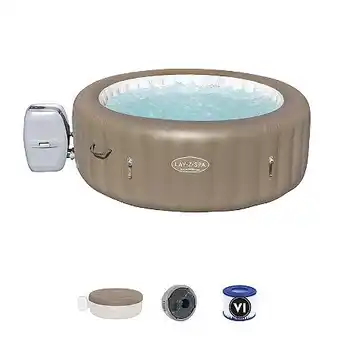 E.Leclerc Spa gonflable lay-z-spa® palm springs pour 4/6 personnes + 4 cartouches de filtration offre