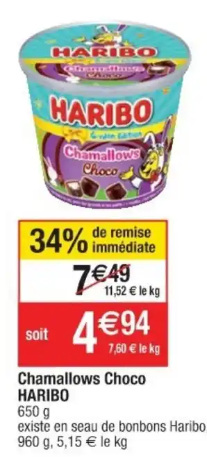 Cora x Carrefour Chamallows Choco Haribo offre