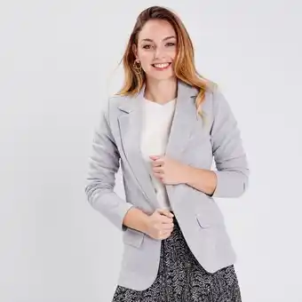 Cache Cache Veste esprit blazer droite gris clair femme offre