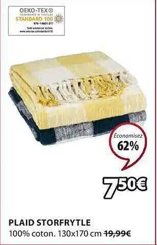 JYSK Plaid storfrytle offre