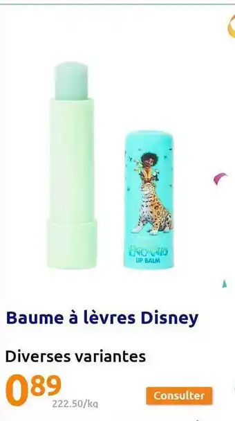 Action Baume à lèvres disney offre