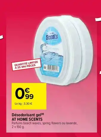 Carrefour Désodorisant gel at home scents offre