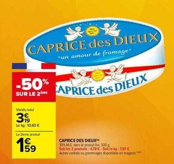 Carrefour Caprice des dieux offre