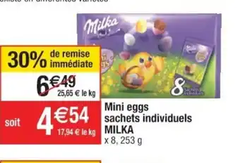 Cora x Carrefour Mini eggs sachets individuels offre