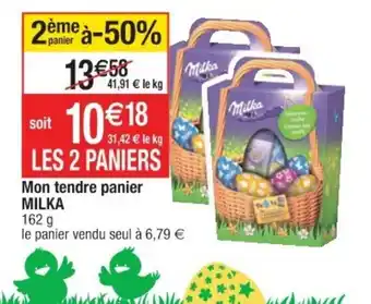 Cora x Carrefour Mon tendre panier Milka offre