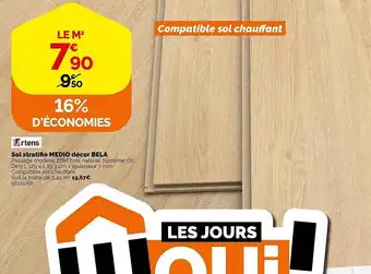 Weldom Sol stratifié medio décor bela offre