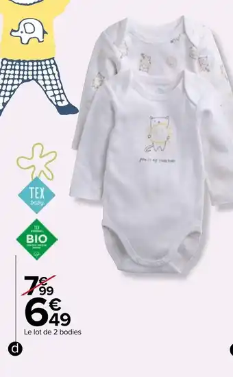 Carrefour Bodies manches longues offre