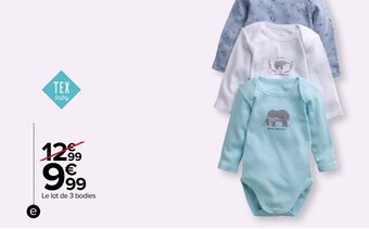 Carrefour Bodies manches longues offre