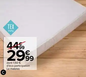 Carrefour Matelas climatisé offre