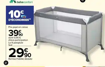 Carrefour LIT parapluie SOFT DREAMS offre