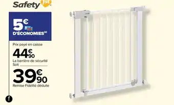 Carrefour Barrière "auto close" métal offre