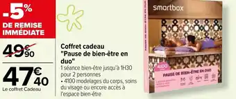 Carrefour Coffret cadeau "pause de bien-être en duo" offre