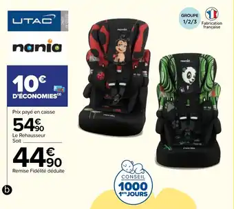Carrefour Siège-auto "beline aventure" offre