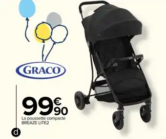 Carrefour Poussette compacte "BREAZE LITE2" offre