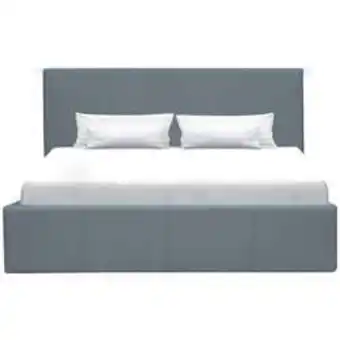 Conforama Lit-coffre adulte 140x190 cm chesterlight coloris gris offre